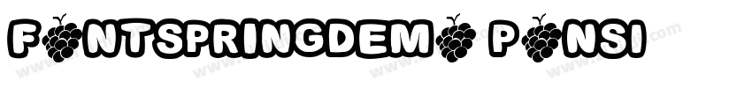 FONTSPRINGDEMO Ponsi字体转换